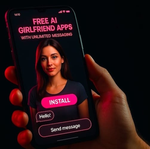 Free AI girlfriend apps with unlimited messaging