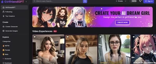 GPTGirlfriend.online - Advanced AI Companion