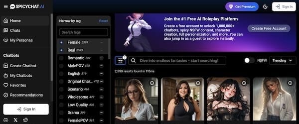 SpicyChat.ai - Playful AI Companion